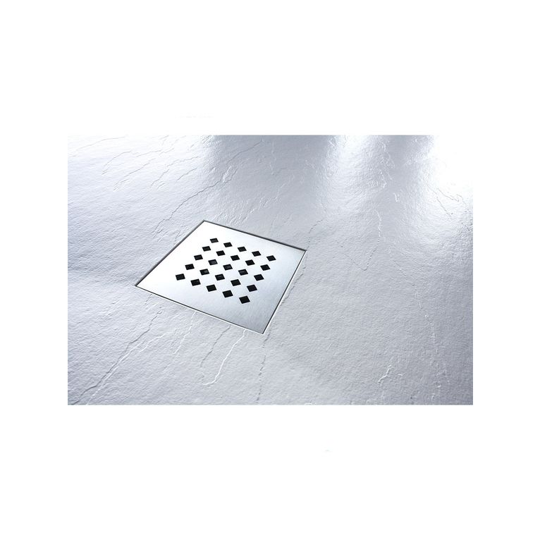 piatto doccia 80x145 cm altezza 3 cm in resina ultrasottile senza bordo colore bianco/white serie wall