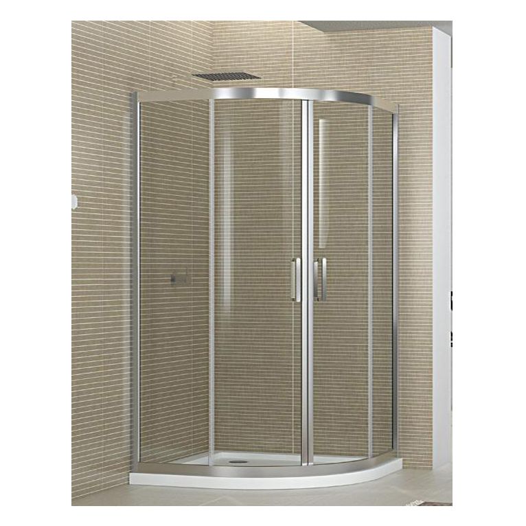  box doccia semicircolare 80x80 cm trasparente altezza 190 cm serie f