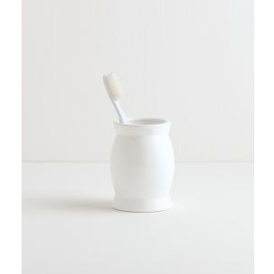 PORTA SPAZZOLINI CERAMICA BIANCO SERIE CABAZA CAPANNOLI