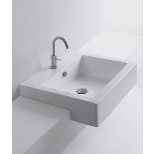 LAVABO SEMINCASSO 48X48 MONOFORO AXA - LAVABI D'ARREDO