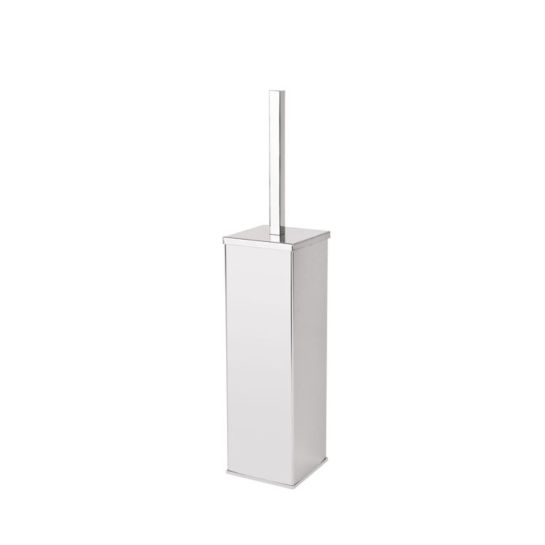 porta scopino da appoggio eko in ottone cromato  art. cubic 15e.10 serie la progetto