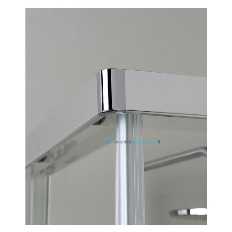 box doccia angolare porta scorrevole 60x87 cm opaco serie s