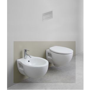 VASO SOSPESO E BIDET SOSPESO IN CERAMICA BIANCO AXA - PRIME