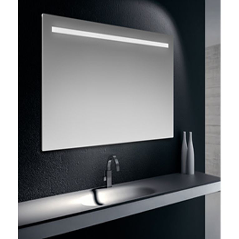 specchiera filo lucido 70x120 cm fascia retroilluminata led 