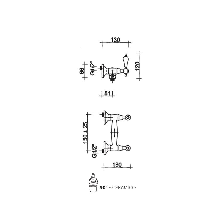 gruppo doccia esterno king kn50 sd senza kit