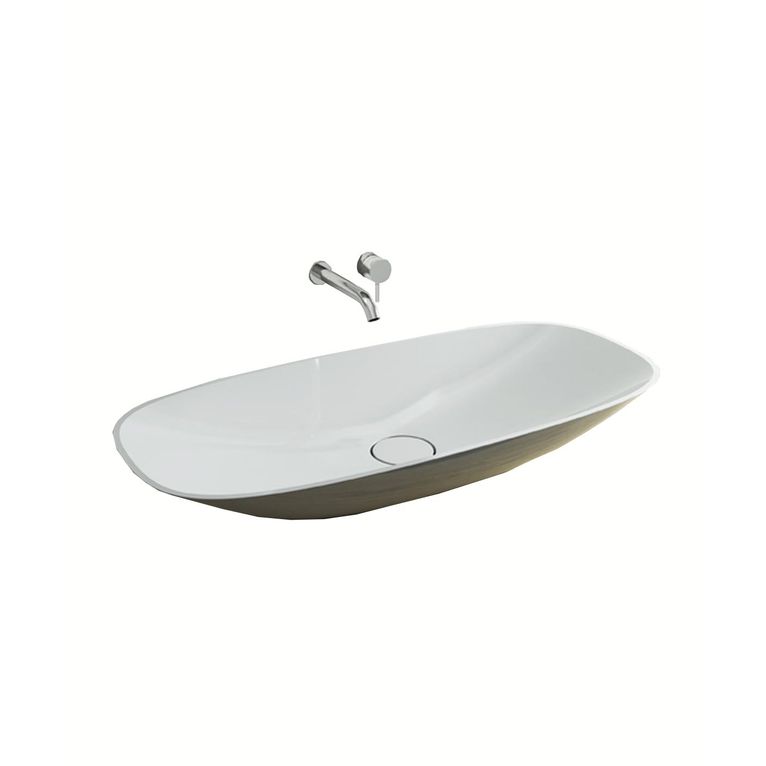 lavabo d'appoggio in luxolid 70x42 cm - soft maxi