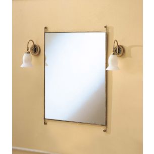 SPECCHIERA CON CORNICE BRONZO SATINATO SERIE RETRO' CAPANNOLI