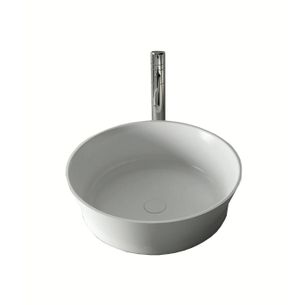 LAVABO D'APPOGGIO A LIBERA INSTALLAZIONE IN SOLID SURFACE Ø 50 CM - REVO