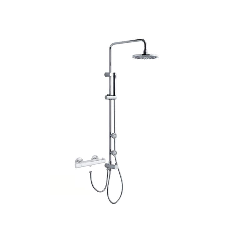 colonna doccia cl2121cc3cr in ottone serie sphera