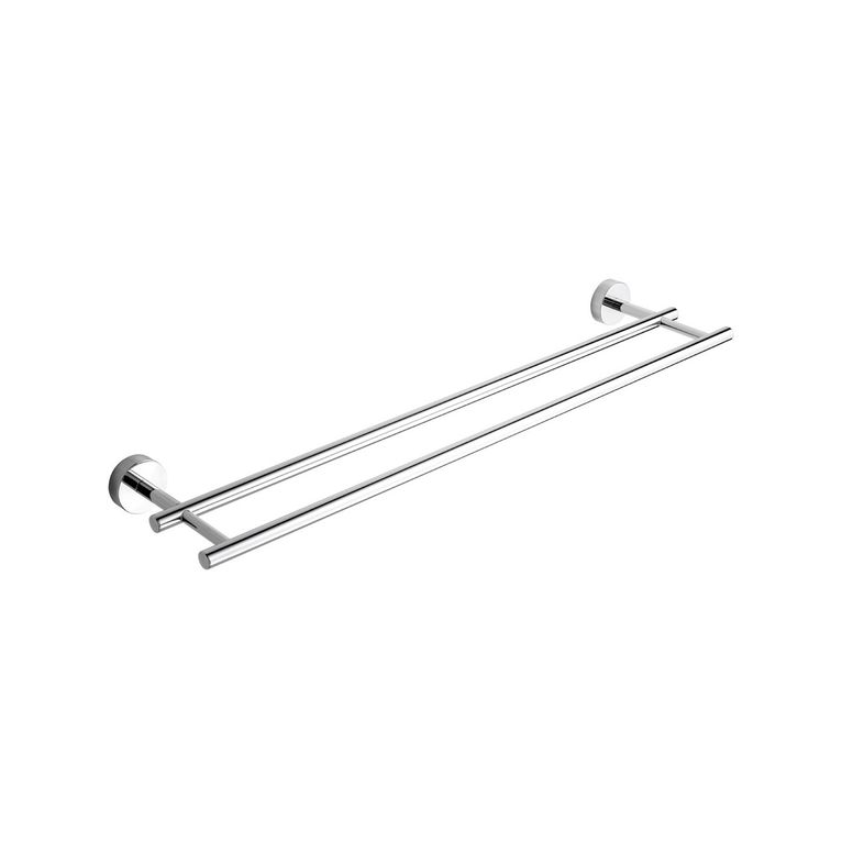porta asciugamani doppio cromo 60 cm serie pratica capannoli