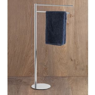 PIANTANA PORTA ASCIUGAMANI A 2 BRACCI CROMO SERIE HOOP CAPANNOLI