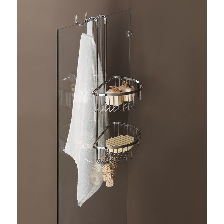 griglia semirotonda doppia cromo serie bagno hotel capannoli
