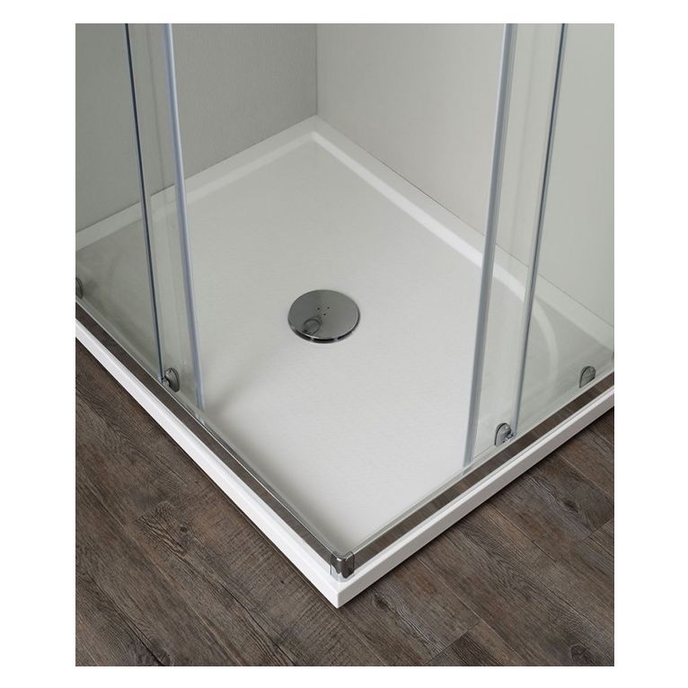 box doccia angolare porta scorrevole 60x100 cm opaco