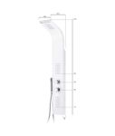 colonna-doccia-in-alluminio-con-multifunzione-anticalcare-con-miscelatore-e-getto-a-cascata-bianco-opaco-minimal-mn4005
