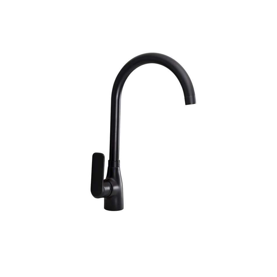 miscelatore-da-cucina-canna-alta-nero-opaco-completo-di-flessibili-serie-hh