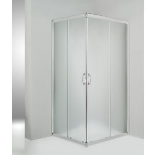 BOX DOCCIA ANGOLARE PORTA SCORREVOLE 60X84 CM OPACO