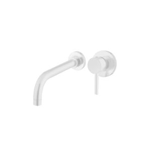 MISCELATORE MONOCOMANDO LAVABO INCASSO ORIZZONTALE SENZA SCARICO BIANCO OPACO MINIMAL MN27