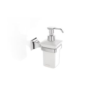DOSASAPONE CROMO E CERAMICA BIANCO SERIE GOTICA CAPANNOLI 