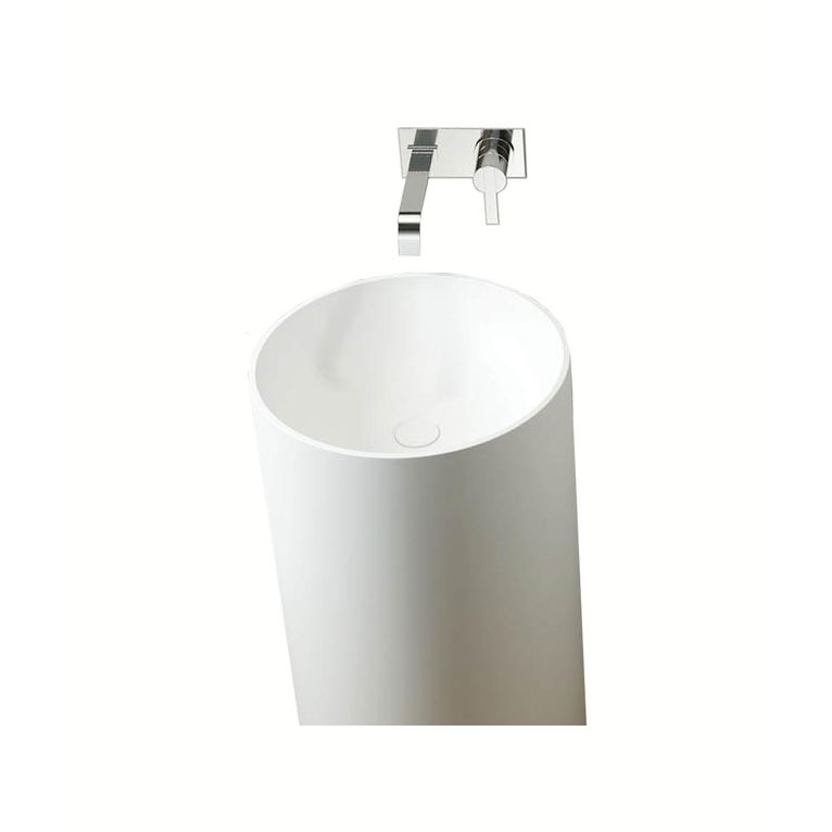 lavabo d'appoggio a libera installazione in luxolid ø 43.2 cm - cy-free