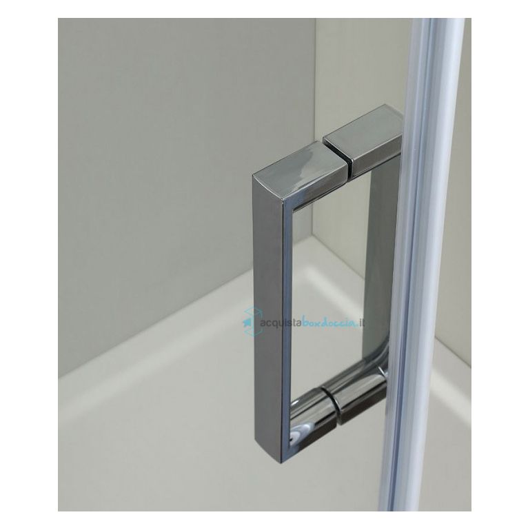 box doccia angolare porta scorrevole 60x87 cm opaco serie s