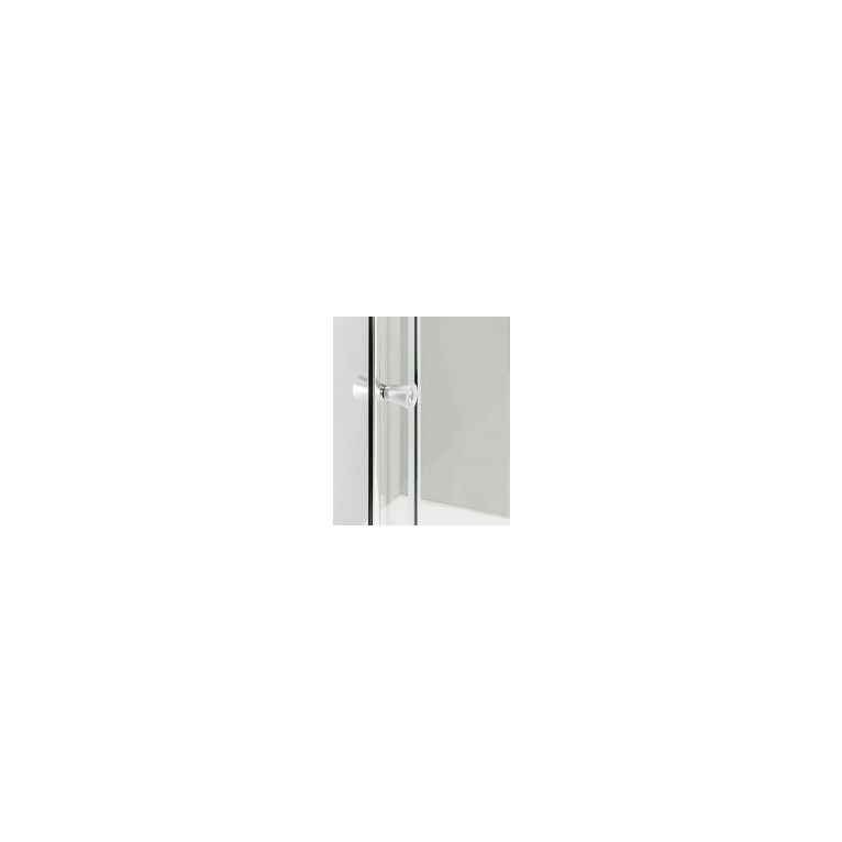 box doccia 3 lati con 2 ante fisse e porta scorrevole 60x115x60 cm trasparente 