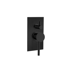 MONOCOMANDO INCASSO DOCCIA CON DEVIATORIE A 3 USCITE NERO OPACO MINIMAL MN41/3