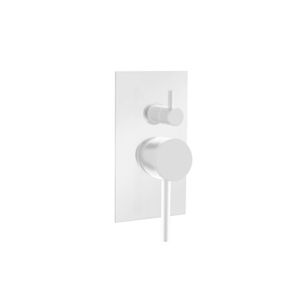 MISCELATORE MONOCOMANDO INCASSO DOCCIA CON DEVIATORIE A 3 USCITE BIANCO OPACO MINIMAL MN41/3