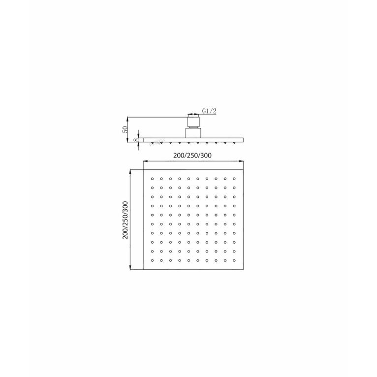 soffione calais sd2920 in ottone ispezionabile serie sphera