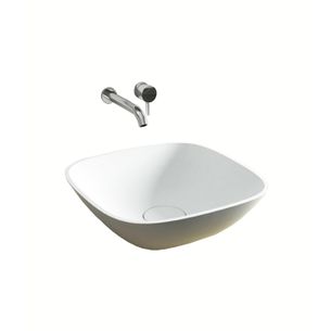 LAVABO D'APPOGGIO IN LUXOLID 42X42 CM - SOFT MINI