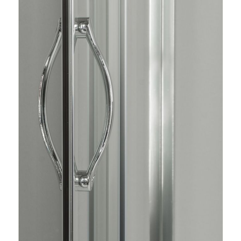 box doccia 75x90x75 cm 3 lati porta scorrevole opaco