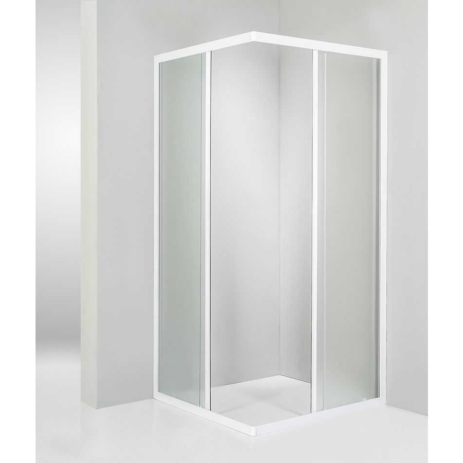 box-doccia-angolare-porta-scorrevole-85x85-cm-opaco-bianco