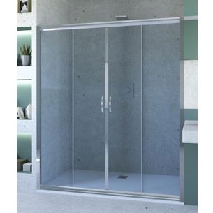 PORTA DOCCIA SCORREVOLE 200 CM TRASPARENTE SERIE N