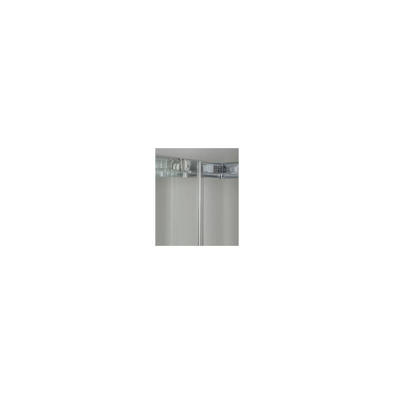 box doccia 3 lati porta scorrevole 85x85x85 cm opaco