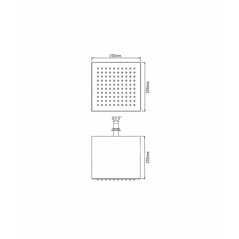 soffione sidney sd3820 in acciaio serie sphera