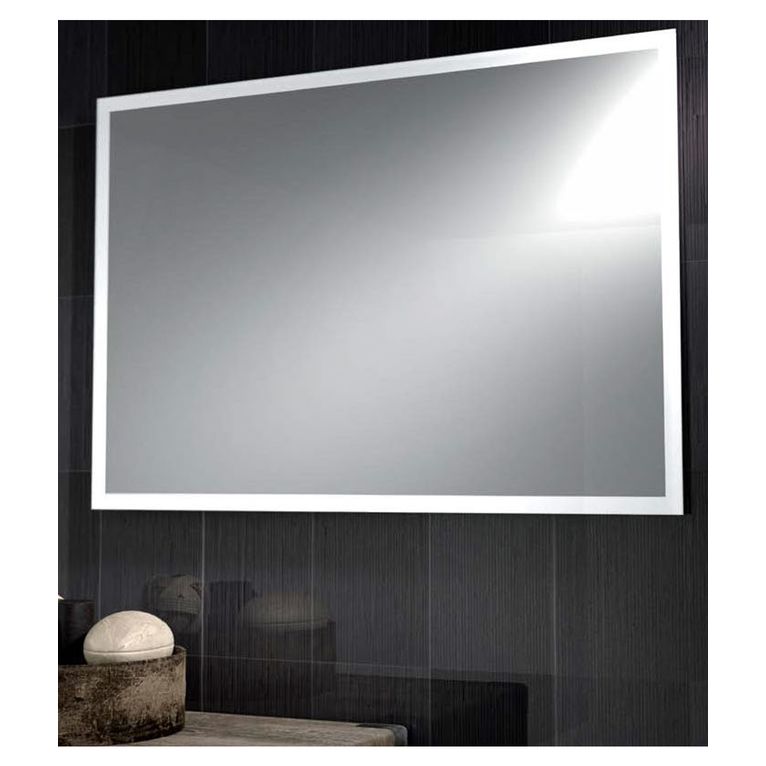 specchio con cornice satinata 135x70 cm art 1042-f serie la progetto