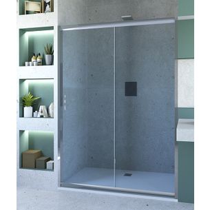 PORTA DOCCIA SCORREVOLE 93 CM TRASPARENTE SERIE N