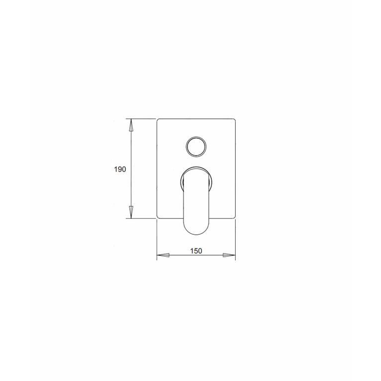 miscelatore doccia ru 3vqo in ottone incasso 3 vie serie sphera