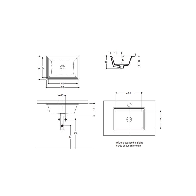 lavabo sottopiano axa - lavabi d'arredo