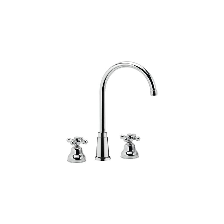 batteria per lavabo a tre fori bocca alta kiss ks20 cao