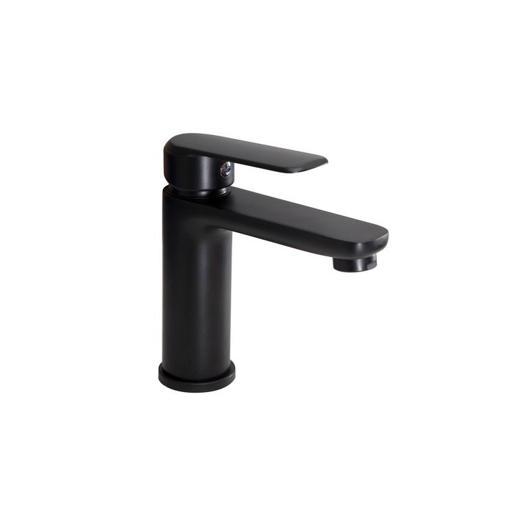 miscelatorelavabo nero opaco con piletta pop up 1" 1/4 e flessibili serie hh