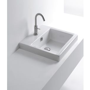 LAVABO INCASSO 48X48 1 FORO AXA - LAVABI D'ARREDO