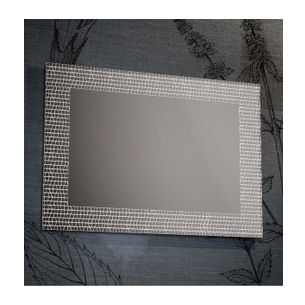SPECCHIO CON DECORI SATINATI 60X60 CM ART 1012-A SERIE LA PROGETTO