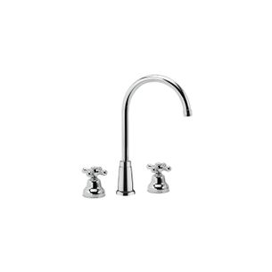 BATTERIA PER LAVABO A TRE FORI BOCCA ALTA KISS KS20 CAO