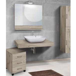 MOBILE MENSOLA PIANO D'APPOGGIO PORTA LAVABO 120 CM FINITURA K005