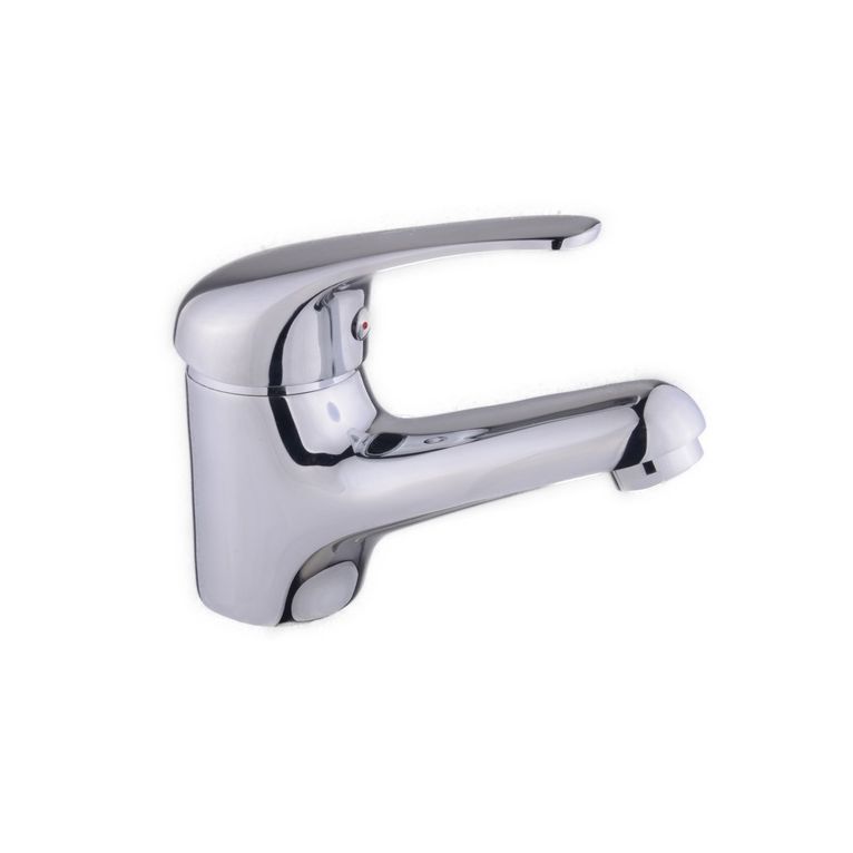 miscelatore monocomando per lavabo cromato con piletta pop up 1" 1/4 e flessibili serie alice