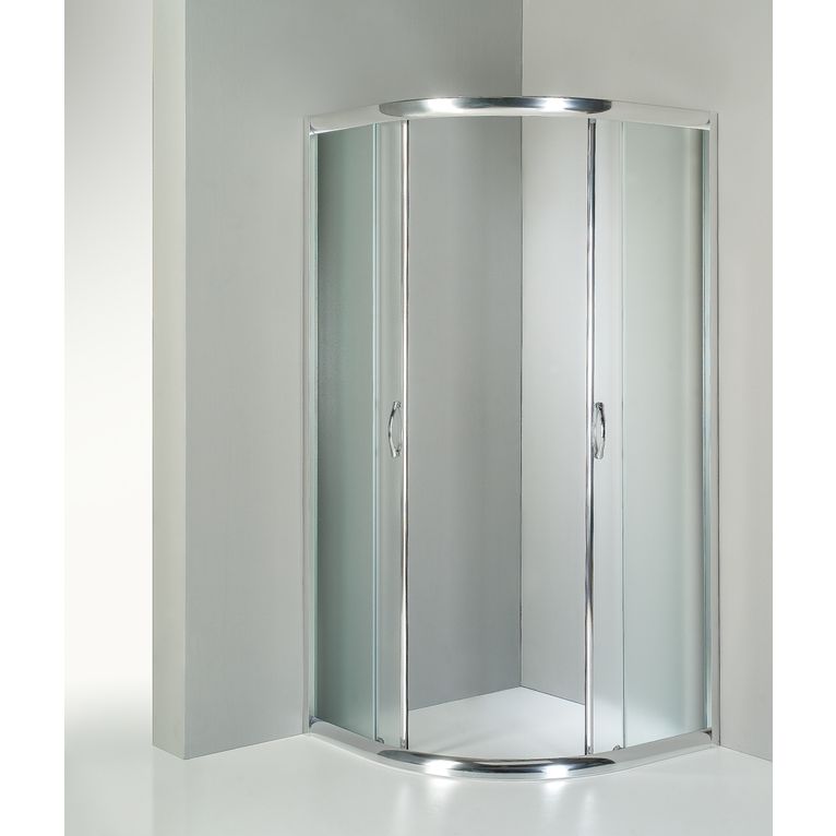 box doccia semicircolare 80x80 cm opaco serie n