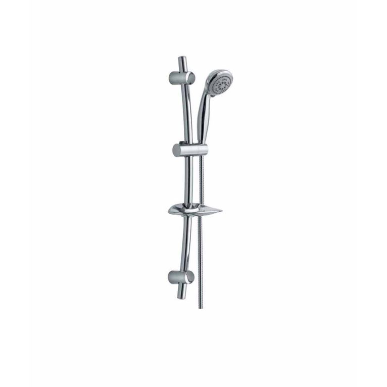 saliscendi marte sl5m461t5cr  in ottone completo di doccia erica,portasapone e flessibile serie sphera