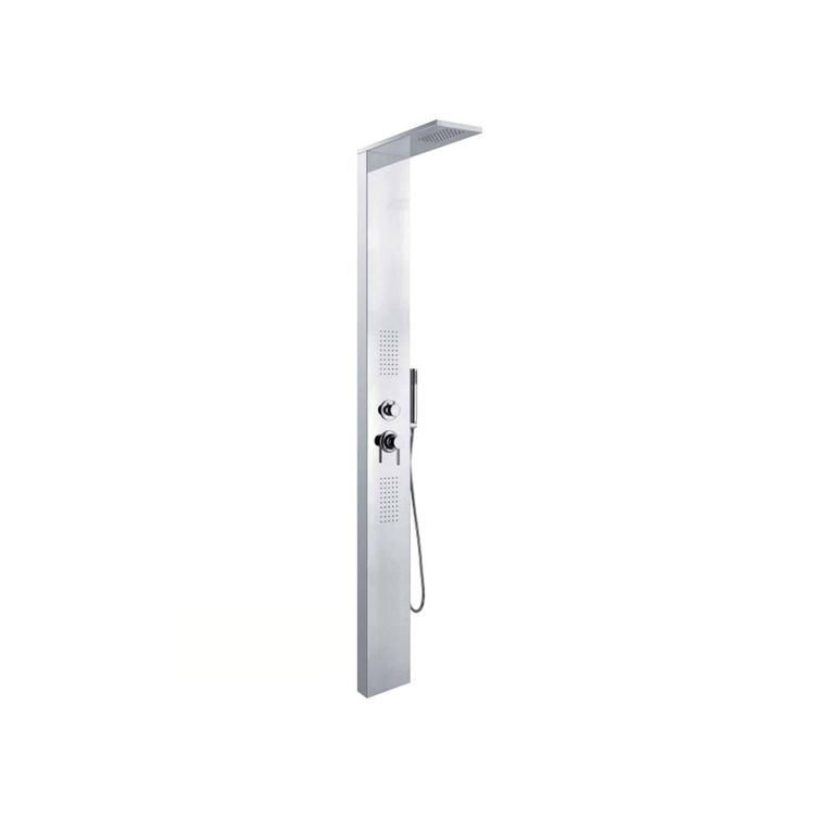 colonna doccia clai14cc3cr in acciaio serie sphera