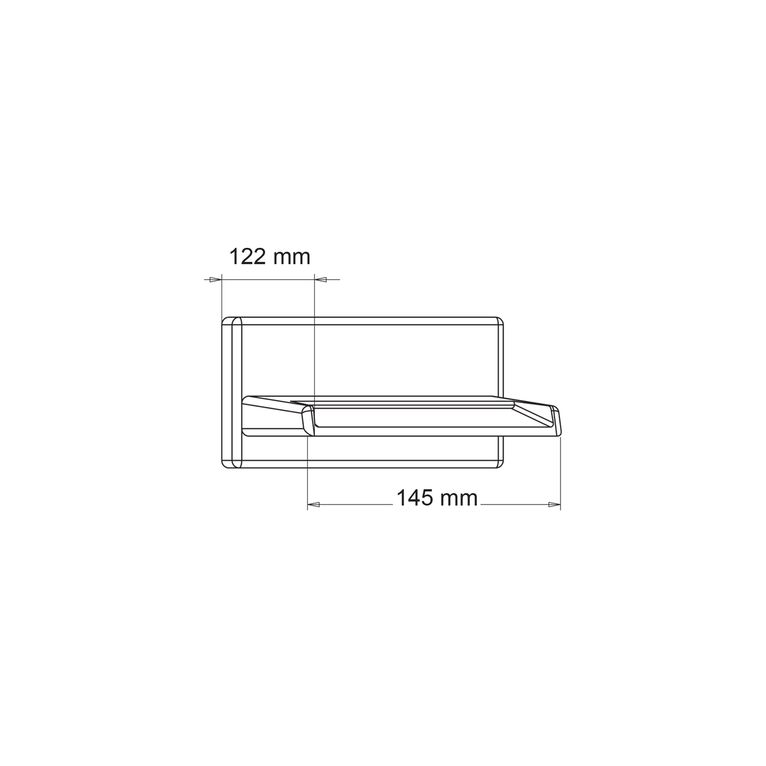 bocca vasca aperta a parete attacco 1/2''. b10 - inox