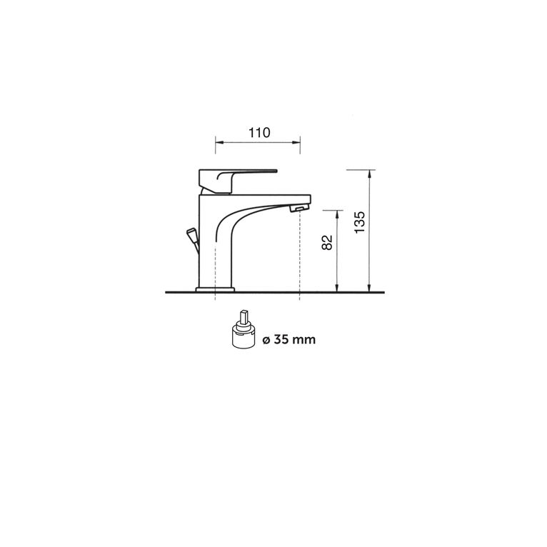 miscelatore monocomando lavabo con scarico pop-up summer sr20